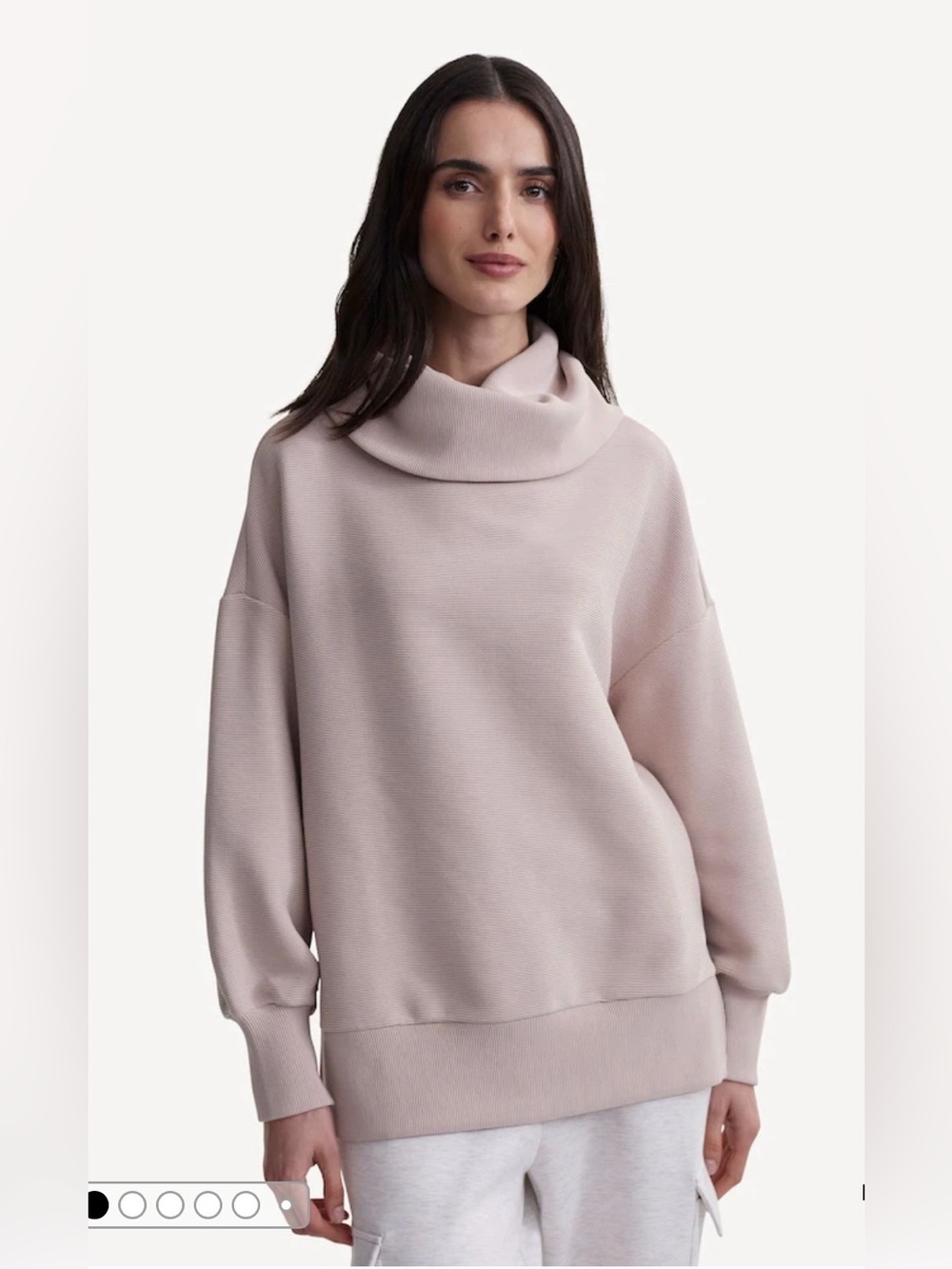 Varley Milton Sweatshirt Color: Mushroom, Size S